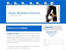 Tablet Screenshot of kingbordercollies.com